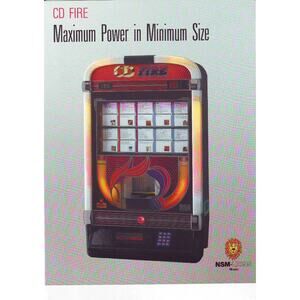 NSM Lions CD FIRE FIREBIRD Wall Box 1989 Original NOS JUKEBOX Promo Sales FLYER